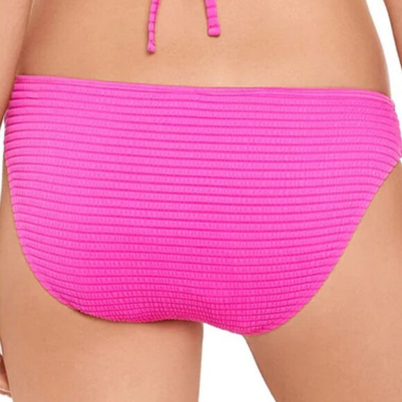 Salt and Cove Pink Textured Lined Hipster Bikini Swim Bottom Medium M - Picture 3 of 14